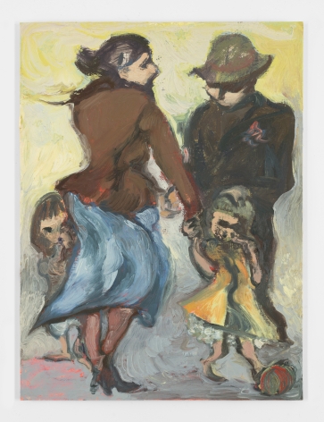 Jane Corrigan  Family, 2020  Oil on paper  30.5 x 23 cm / 12 x 9 in